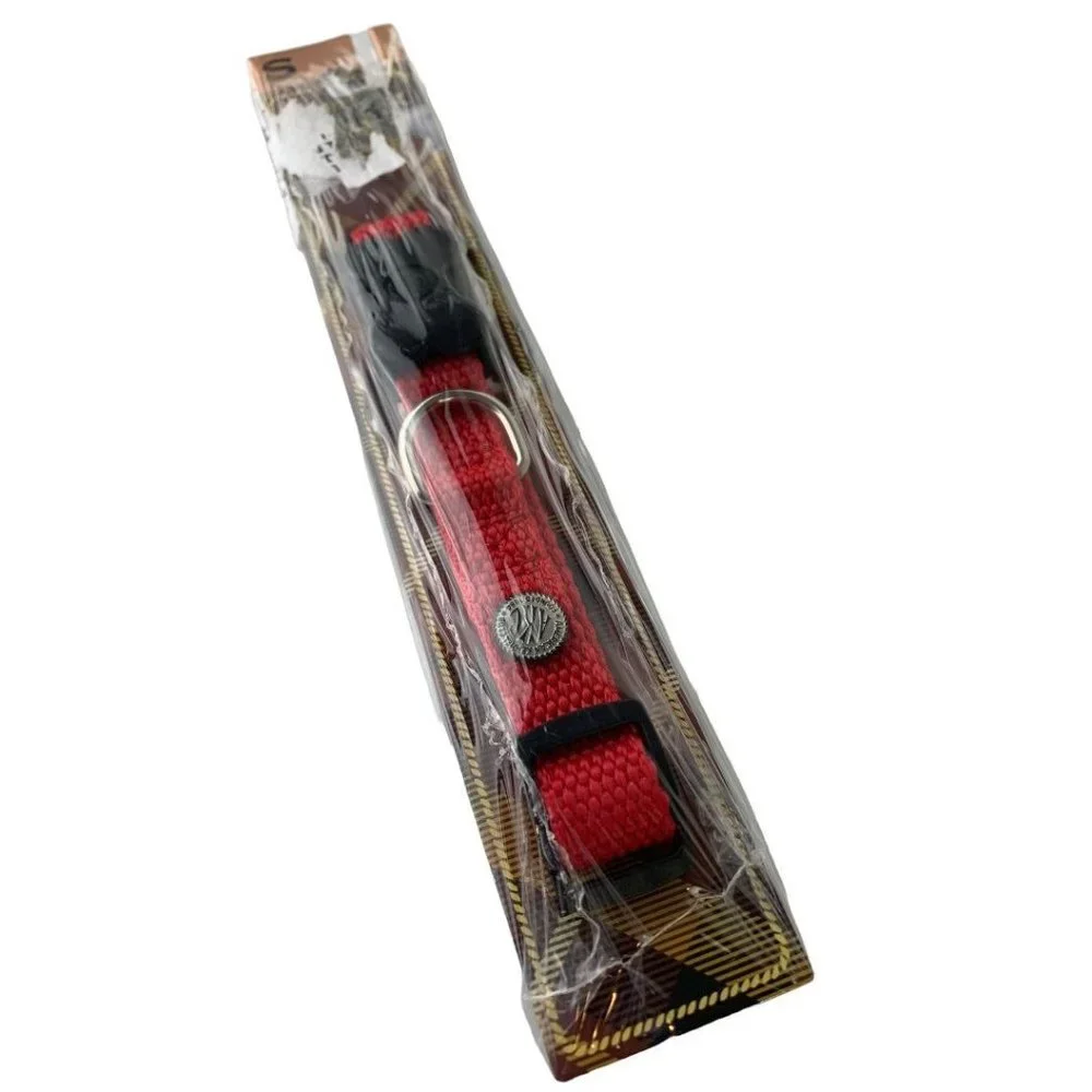 Small American Kennel Club Adjustable Dog Collar Small Red Style AKC15Red‎ New